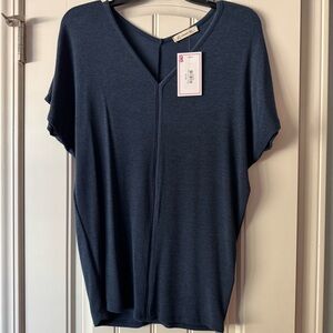 NATURAL LIFE Navy Blue Blouse